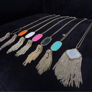 7 Kendra Scott Rayne Tassel 1 Kingston Long Pendent Necklaces